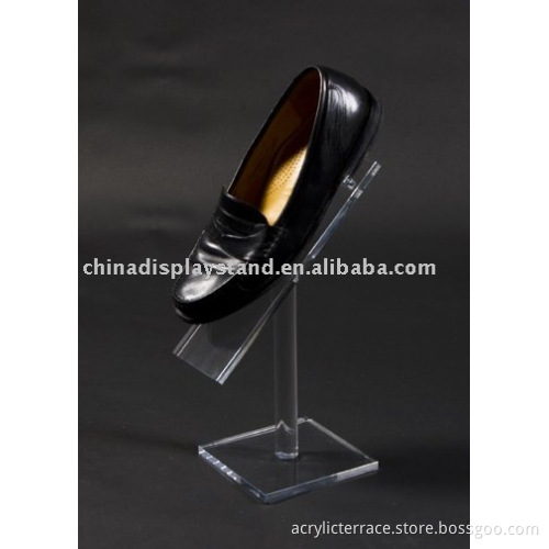 single acrylic shoe display rack